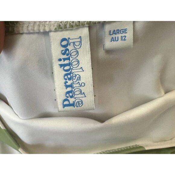 NWT Poolside Paradiso Palm Islander Hi Waist Swim Bottom Size Large 12 - Picture 5 of 8